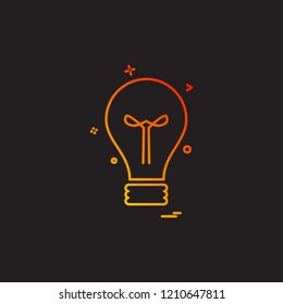 Bulb icon design vector