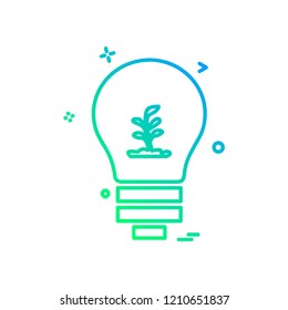 Bulb icon design vector