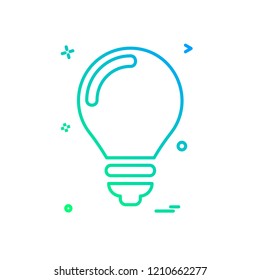 Bulb icon design vector