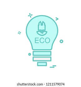 Bulb icon design vector