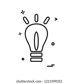Bulb icon design vector