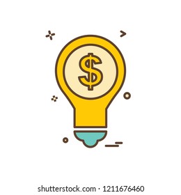Bulb icon design vector