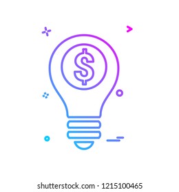 Bulb icon design vector