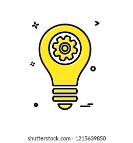 Bulb icon design vector