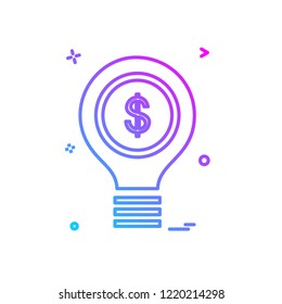 Bulb icon design vector