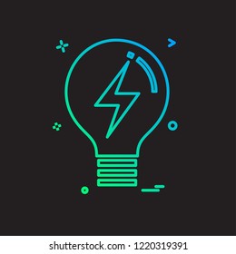 Bulb icon design vector