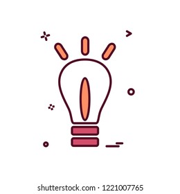 Bulb icon design vector