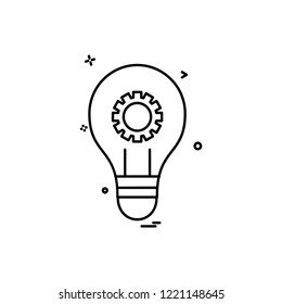 Bulb icon design vector