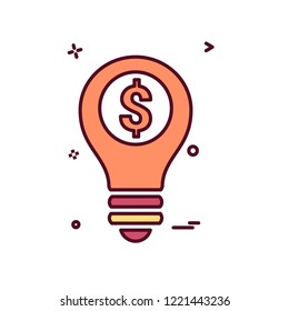 Bulb icon design vector