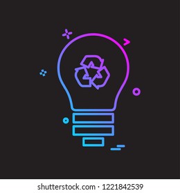 Bulb icon design vector
