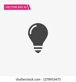 Bulb Icon Design, Vector EPS10