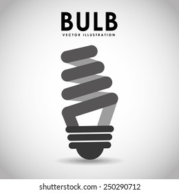bulb icon design, vector illustration eps10 graphic 