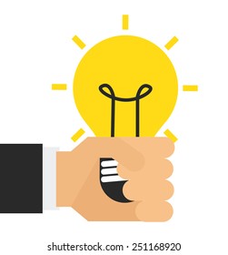 bulb icon design, vector illustration eps10 graphic 