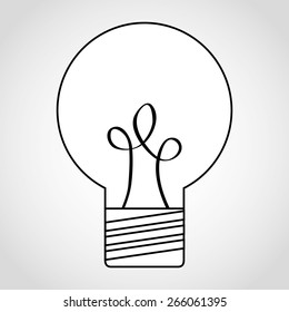 bulb icon design, vector illustration eps10 graphic 
