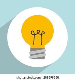 bulb icon design, vector illustration eps10 graphic 