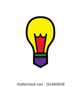 bulb icon design vector template