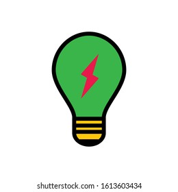 bulb icon design vector template