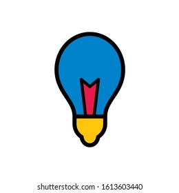 bulb icon design vector template