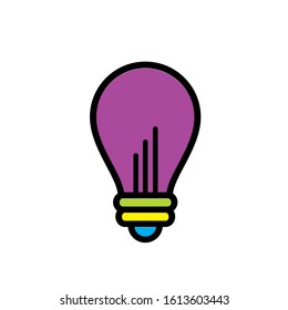 bulb icon design vector template