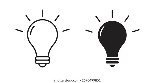 Bulb icon. doodle graphics vectors