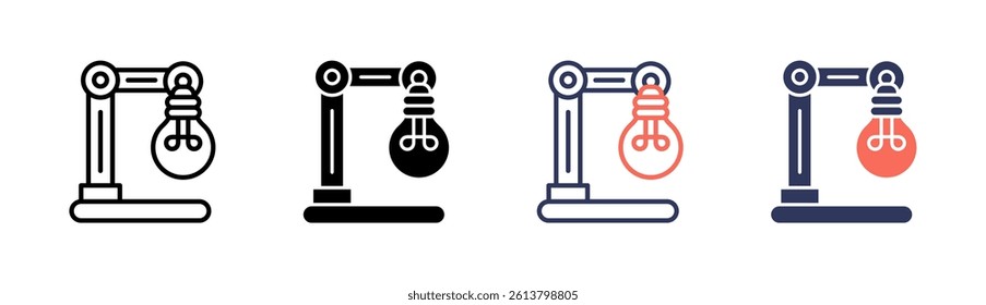 Bulb Icon Element For Design And Vector