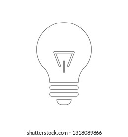 bulb icon. Element of Education for mobile concept and web apps icon. Outline, thin line icon for website design and development, app development