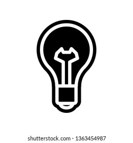 bulb icon. Element of Science for mobile concept and web apps icon. Glyph, flat icon for website design and development, app development