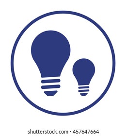 Bulb   icon. Flat design.