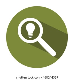 Bulb   icon. Flat design.