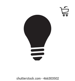 Bulb   icon. Flat design.