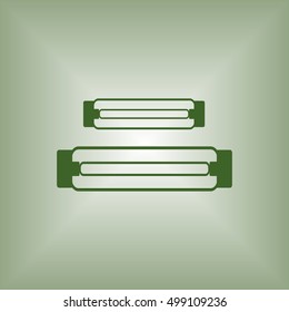Bulb  icon. Flat design.