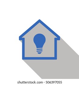 Bulb  icon. Flat design.