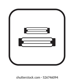 Bulb  icon. Flat design.