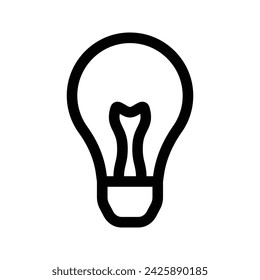 Bulb icon. flat illustration of rewind vector icon for web
