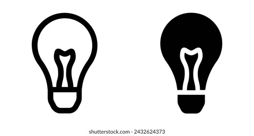 Bulb icon. flat illustration of vector icon