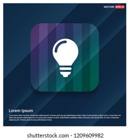 bulb icon - Free vector icon