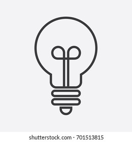 Bulb icon. Idea icon.