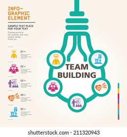 BULB ICON WITH IDEA CONCEPT. INFO GRAPHIC for business, marketing, creative, web design  and graphics 