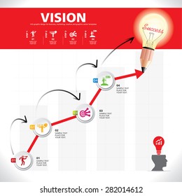 BULB ICON WITH IDEA CONCEPT. INFO GRAPHIC for business, marketing, creative, web design and graphics