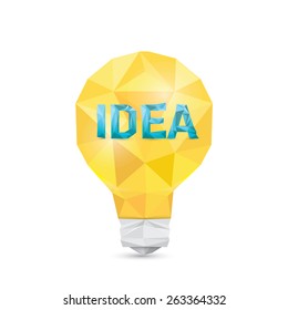 BULB ICON WITH IDEA CONCEPT. idea logo