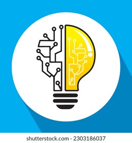 Icono de la bombilla. Icono de Idea. vector eps 10