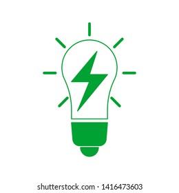 Bulb icon, idea icon, lighting design vector