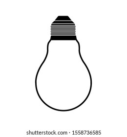 bulb icon, idea icon, lighting design vector on white background. editable vector