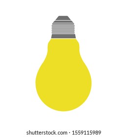 bulb icon, idea icon, lighting design vector on white background. editable vector