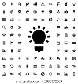 bulb icon illustration isolated vector sign symbol