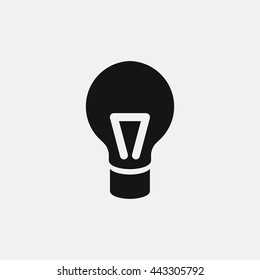 Bulb icon illustration isolated vector sign symbol