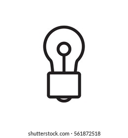 bulb icon illustration isolated vector sign symbol