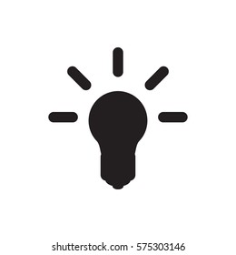 bulb icon illustration isolated vector sign symbol