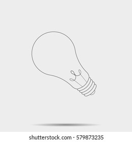 Bulb Icon illustration isolated vector sign symbol