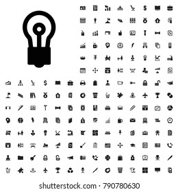 Bulb icon illustration isolated vector sign symbol. editable company icons vector set.